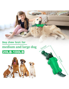 Juguete para perros masticadores Fuufome cocodrilo 10 cm 2