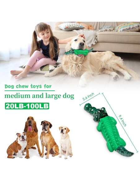 Juguete para perros masticadores Fuufome cocodrilo 10 cm