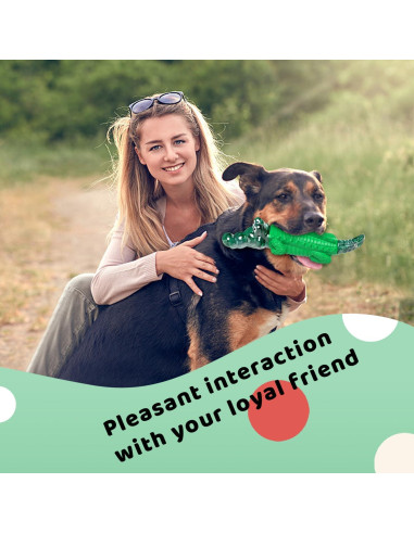 Juguete para perros masticadores Fuufome cocodrilo 10 cm