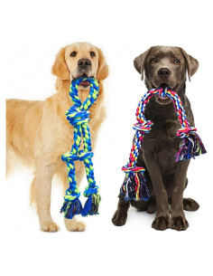 Juguetes de Cuerda para Perros Feeko XL Indestructibles 2 Pzas