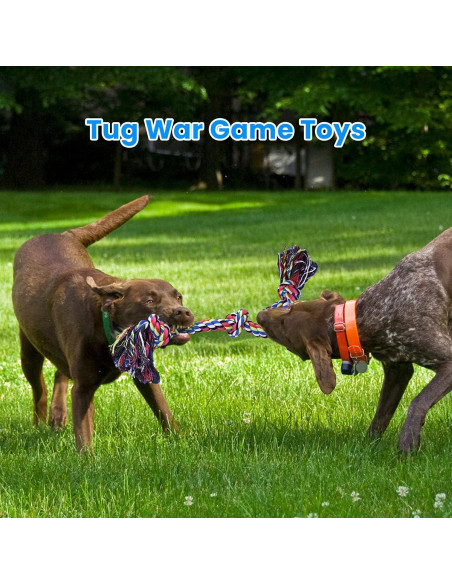 Juguetes de Cuerda para Perros Feeko XL Indestructibles 2 Pzas