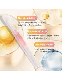 Bolígrafo Aceite Cutículas 6PCS Frutas - Hidratante Uñas 2