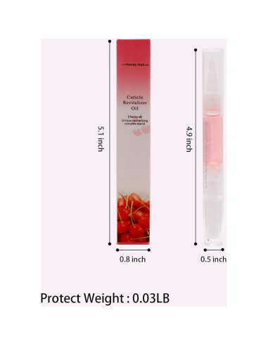 Bolígrafo Aceite Cutículas 6PCS Frutas - Hidratante Uñas