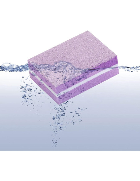 50 Piezas Mini Bloques de Pulido de Uñas Morado 180/100 Grit