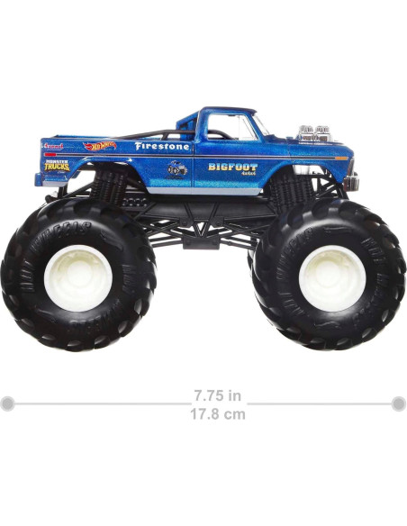 Camión Monstruo Hot Wheels Bigfoot 1:24 Juguete Coleccionable