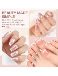 Kit de Sello para Uñas Francesas Una Gella - 2 Tamaños 2