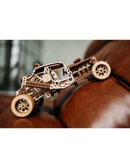 Coche Puzzle 3D Mad Buggy Wood Trick - Madera Natural DIY