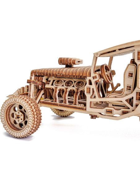 Coche Puzzle 3D Mad Buggy Wood Trick - Madera Natural DIY