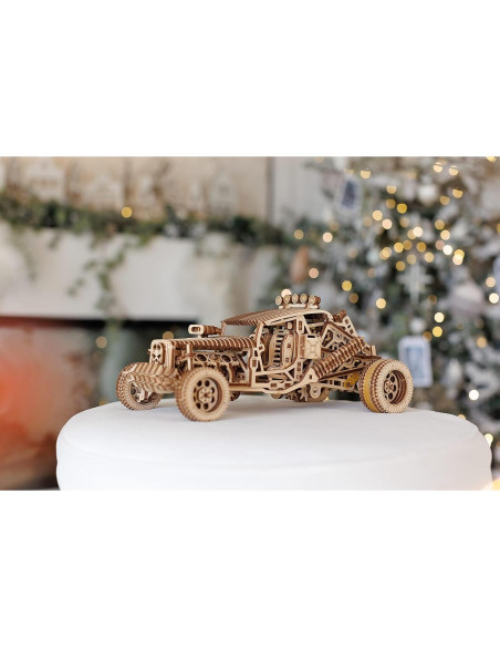 Coche Puzzle 3D Mad Buggy Wood Trick - Madera Natural DIY