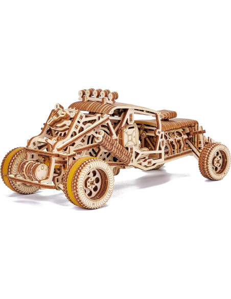 Coche Puzzle 3D Mad Buggy Wood Trick - Madera Natural DIY