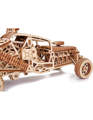 Coche Puzzle 3D Mad Buggy Wood Trick - Madera Natural DIY