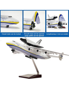Modelo de avión AN225 Mahfisj 1:200 resina 43 cm 2