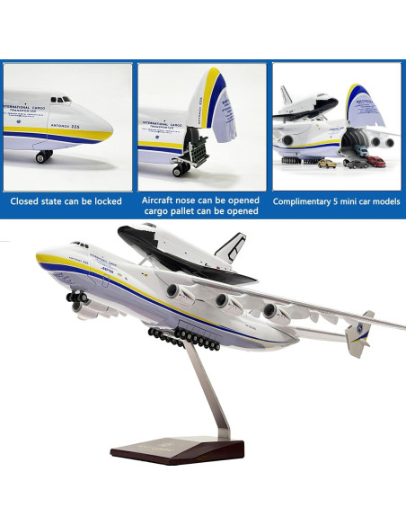 Modelo de avión AN225 Mahfisj 1:200 resina 43 cm