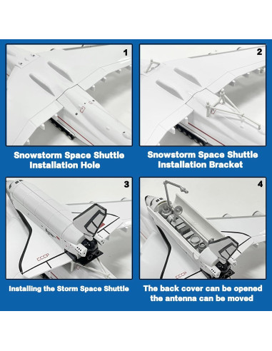 Modelo de avión AN225 Mahfisj 1:200 resina 43 cm
