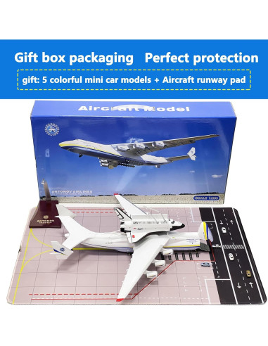 Modelo de avión AN225 Mahfisj 1:200 resina 43 cm