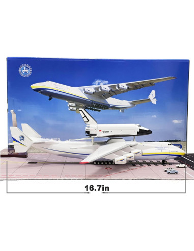 Modelo de avión AN225 Mahfisj 1:200 resina 43 cm