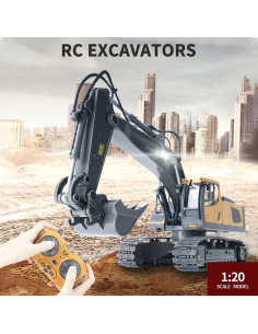 Excavadora RC GoolRC 1:20 Control Remoto 11 Canales 2
