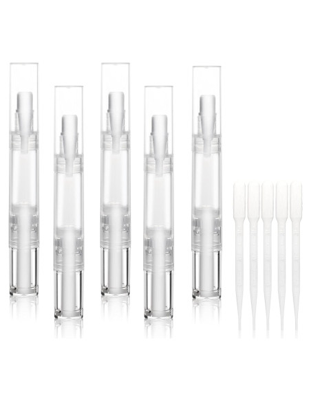 Paquete de 5 bolígrafos vacíos para aceite de cutícula UPZIGS