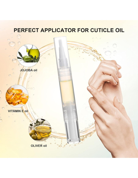 Paquete de 5 bolígrafos vacíos para aceite de cutícula UPZIGS