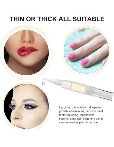 Paquete de 5 bolígrafos vacíos para aceite de cutícula UPZIGS