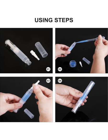 Paquete de 5 bolígrafos vacíos para aceite de cutícula UPZIGS