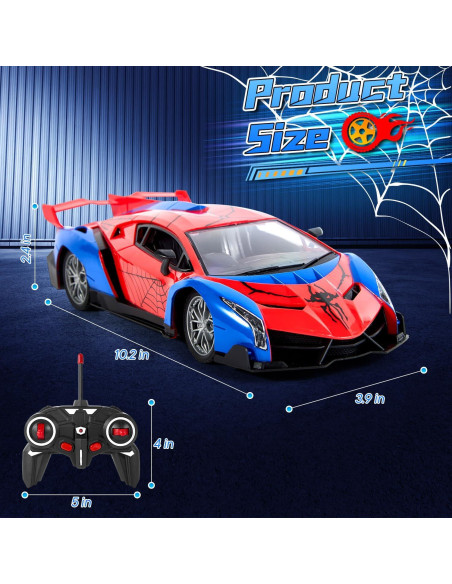 Auto a Control Remoto Sunhorse Araña 1:14 con Luces LED