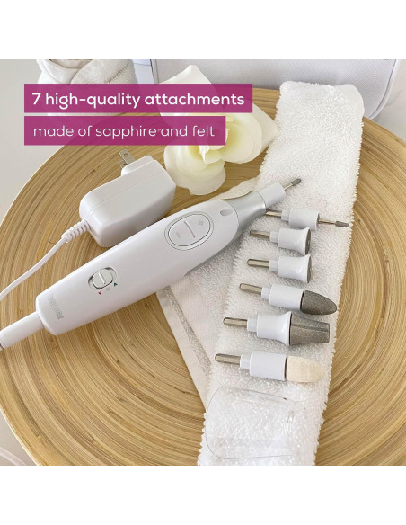 Beurer MP42 Taladro de Uñas Eléctrico 7-en-1 con Luz LED