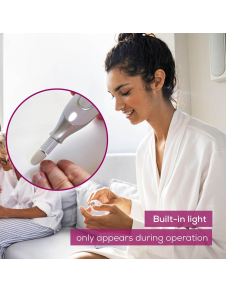 Beurer MP42 Taladro de Uñas Eléctrico 7-en-1 con Luz LED
