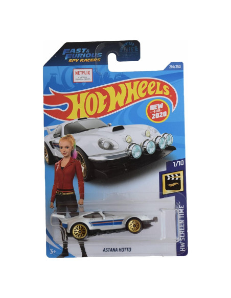 Coche Hot Wheels Astana Hotto 1:64 Blanco 16.5 cm