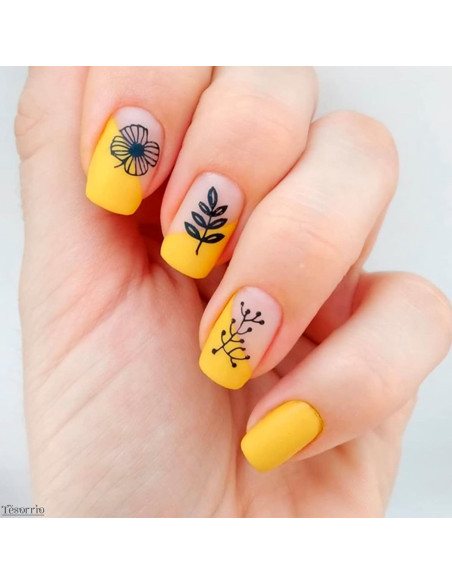 Kit de Placas de Estampado de Uñas Tesorrio - 12 Temas