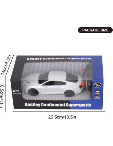 Auto RC Vinie Bentley GT Supersport 1:24 con Luces LED
