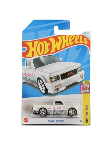 Hot Wheels GMC Syclone 1991 Blanco 1:64 Coleccionable