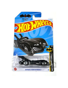 Hot Wheels 2024 - Batimóvil Batman y Robin - Negro - 1:64