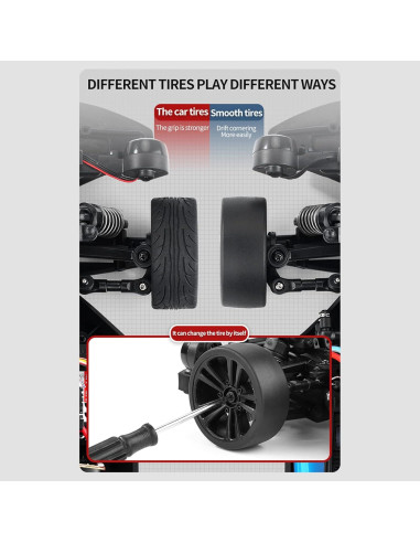 Coche Drift RC GoolRC 1:16 4WD 35KM/h con Luces LED
