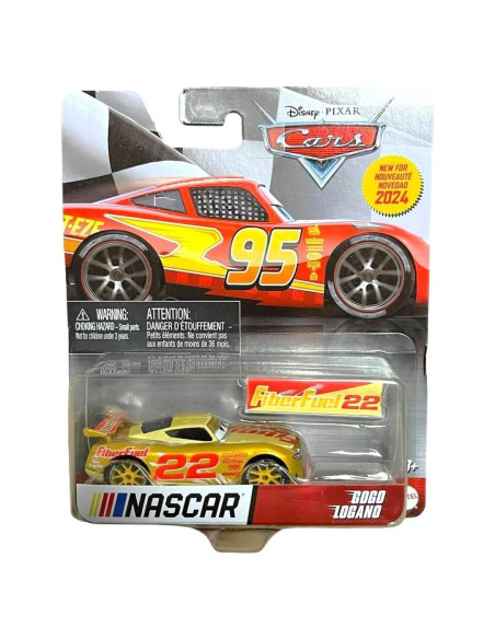 Coche de Fundición Disney Cars GoGo Logano 1:64 Mattel