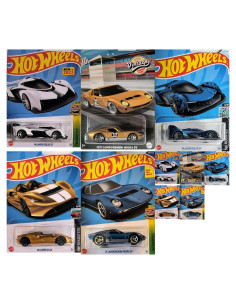 Conjunto de 5 coches Hot Wheels Mattel a escala 1:64