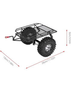 Remolque Volcador RC Dilwe 1/10 para D90/SCX10 - Metal 2