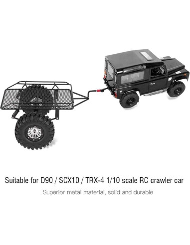 Remolque Volcador RC Dilwe 1/10 para D90/SCX10 - Metal