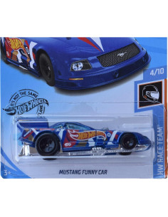 Hot Wheels Mustang Funny Car 1:64 Azul Coleccionable 2
