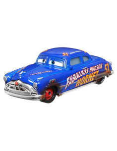 Vehículo de metal fundido Mattel Hudson Hornet Cars 3 1:55