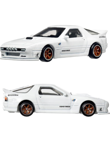 Hot Wheels Premium 2-Pack Mazda Miata y RX7 FC HRR75