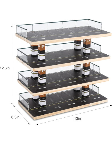 Garaje de Estacionamiento para Autos 1:64 Hot Wheels con Luces