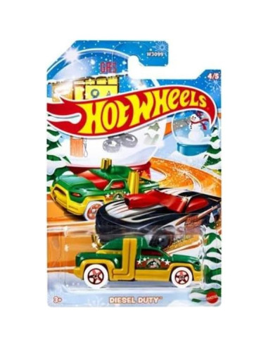 Hot Wheels 2024 Set Coleccionable 5 Coches Diecast Navideños 1:64