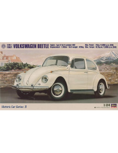 Kit de Modelo Hasegawa 1:24 Volkswagen Beetle 1967 Plástico 2