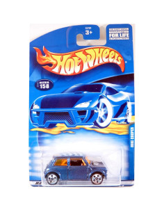 Coche Mini Cooper Azul Hot Wheels 2001 1:64 Escala 2