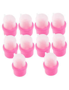 20 Piezas Cubiertas para Remoción de Uñas Ipetboom Rosa