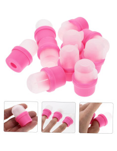 20 Piezas Cubiertas para Remoción de Uñas Ipetboom Rosa 2