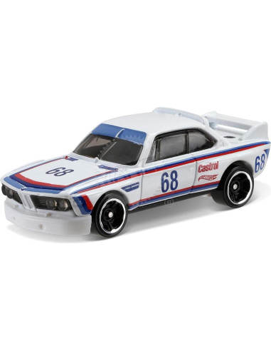 Hot Wheels Coche de Carreras BMW 3.0 CSL 1973 Blanco 1:64