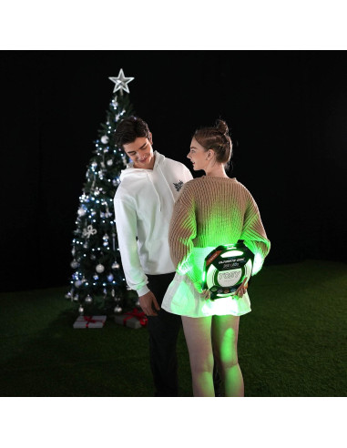 Frisbee LED TOSY Paquete de 3 - Negro y Azul, 16 Millones de Colores