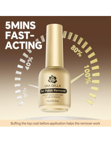 Removedor de Esmalte en Gel UNA GELLA - Rápido y Seguro